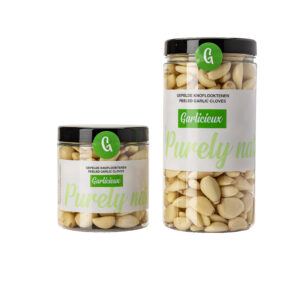 Garlicieux gepelde knoflooktenen 500 & 1000 gram in pot